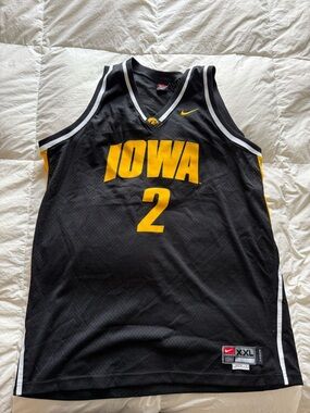 Nike Black and Gold Iowa Basketball Jersey #2